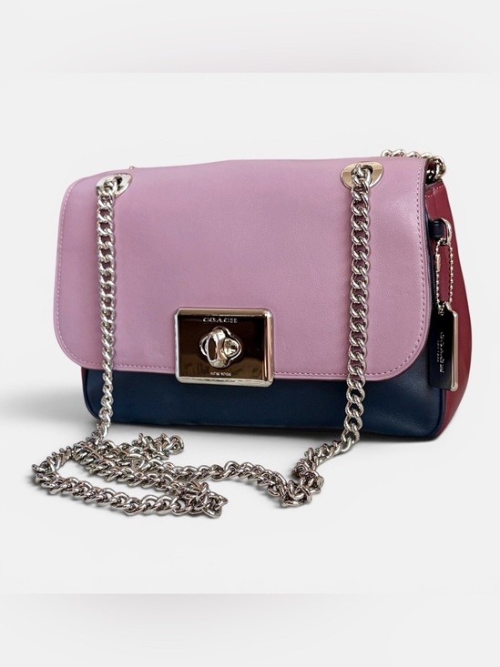 Coach Handbags - Coach Cassidy Colorblock Jasmine Multi Leather Chain Crossbody Shoulder Bag